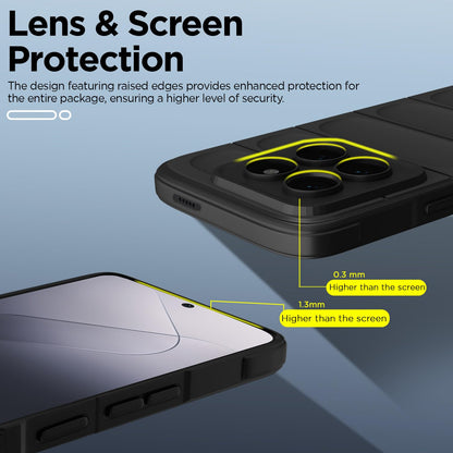 Pikkme Xiaomi 14 Pro 5G ZigZag Back Cover (Black)