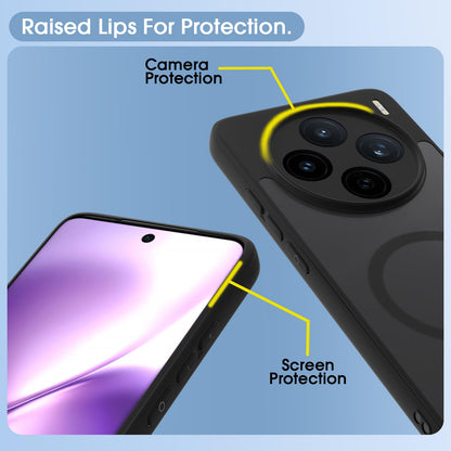 Vivo X200T 5G MagSafe back cover in black smoke mag-safe by Pikkme – photo 4