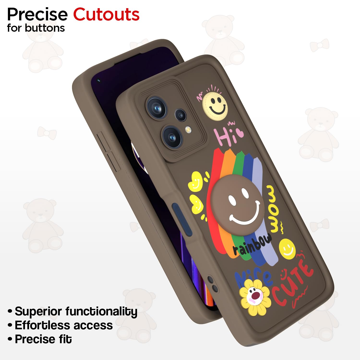 Pikkme brown mobile cover for Realme 9 Pro 5G – photo 6