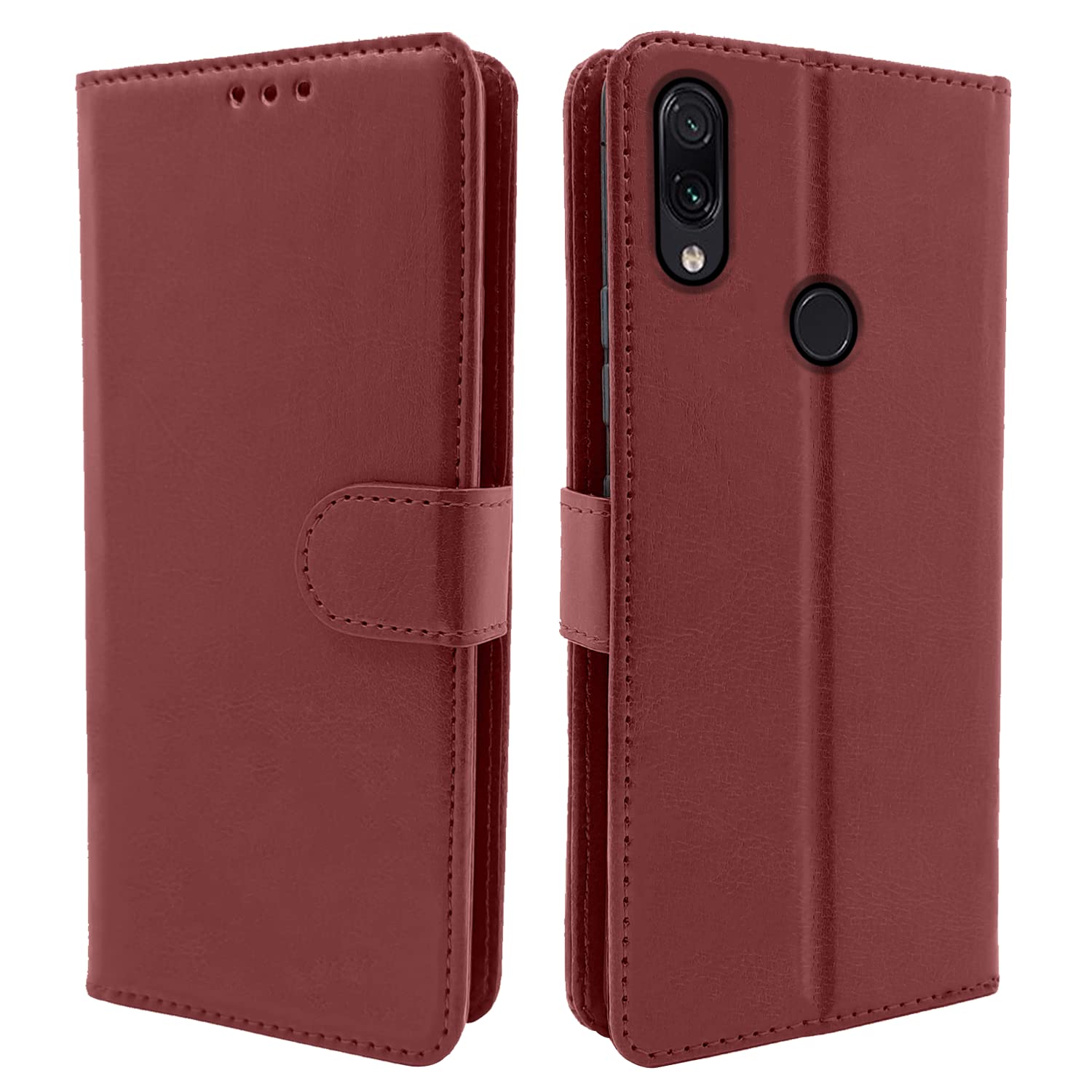  Redmi Note 7 Pro Brown Vintage Flip Cover