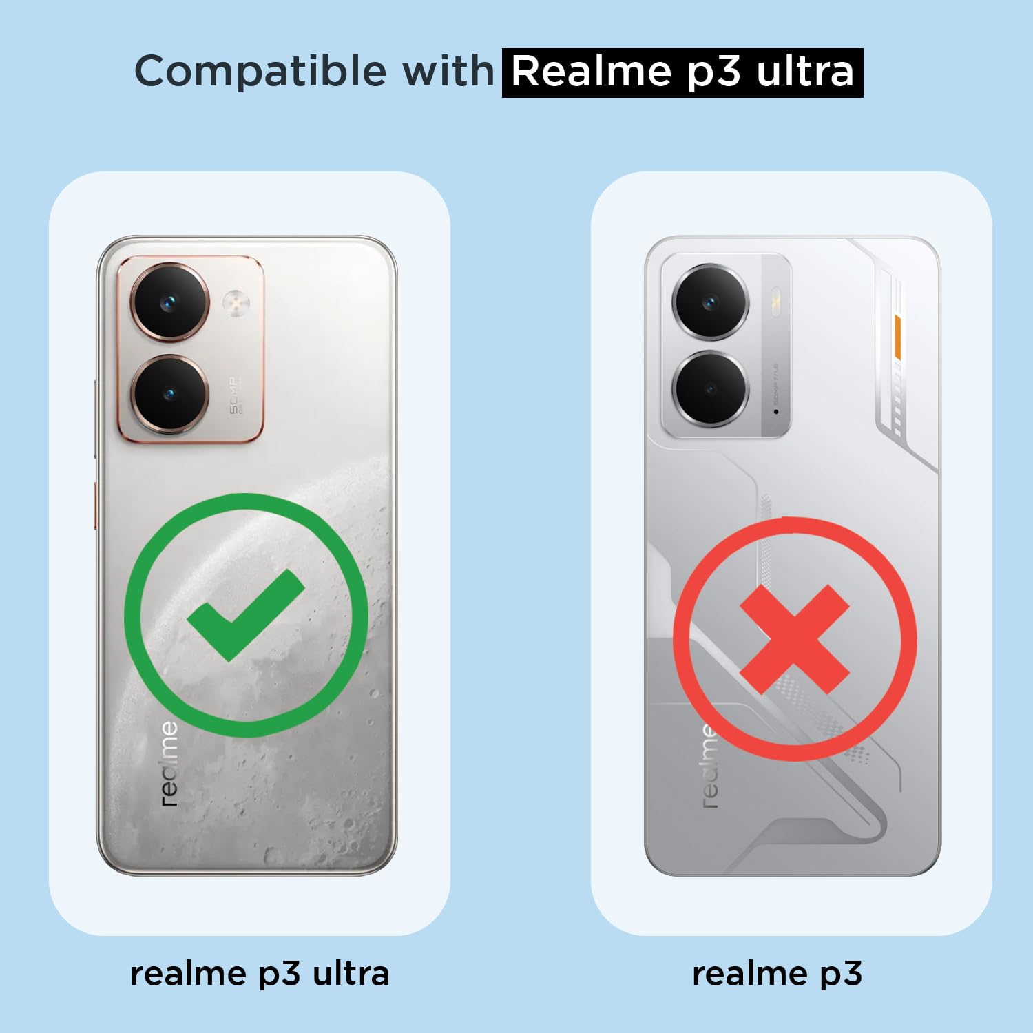 Realme P3 Ultra 5G mobile cover in transparent mag-safe by Pikkme – photo 4