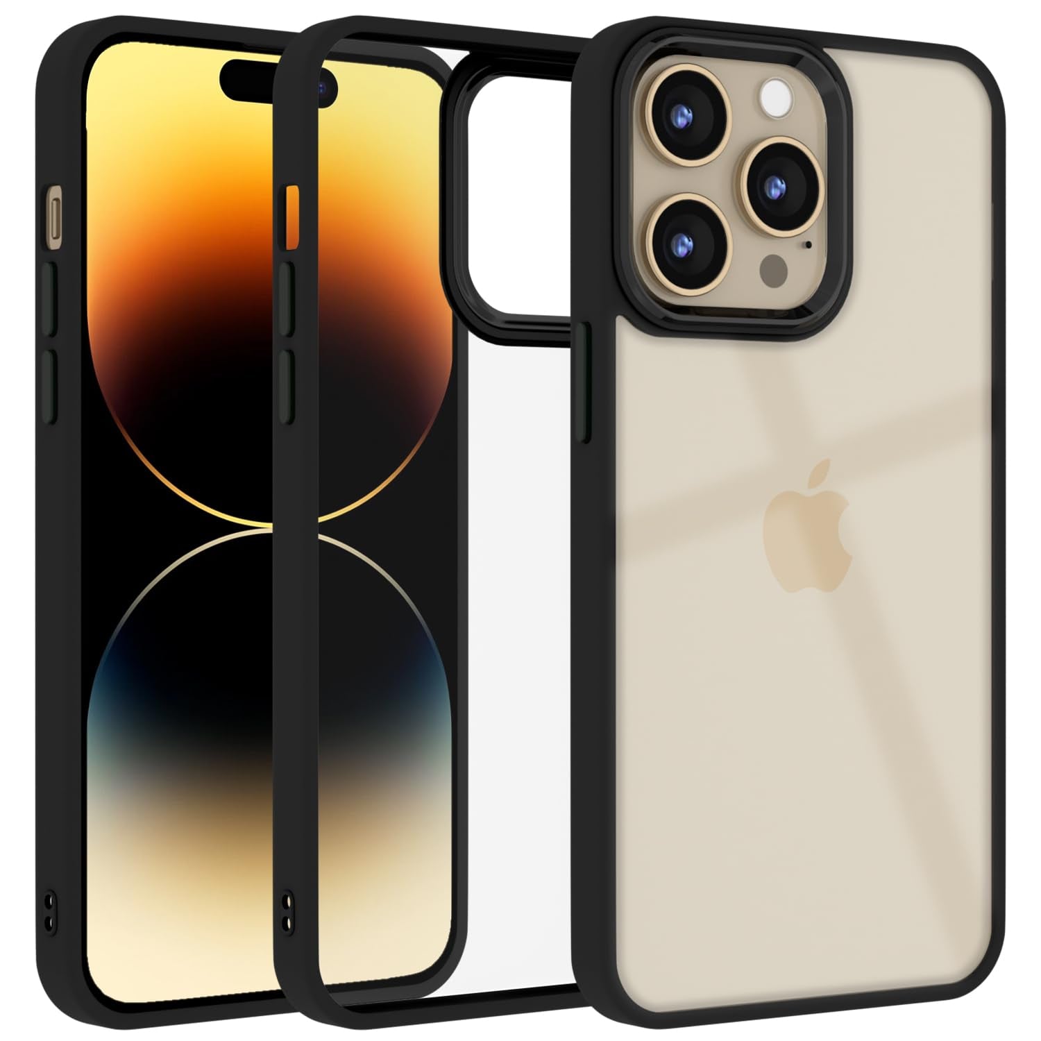 Pikkme black mobile back cover for iPhone 14 Pro