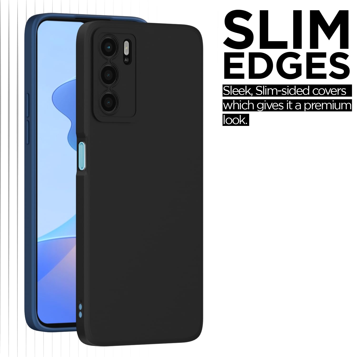 Pikkme black Matte back cover for Oppo A16 – photo 7