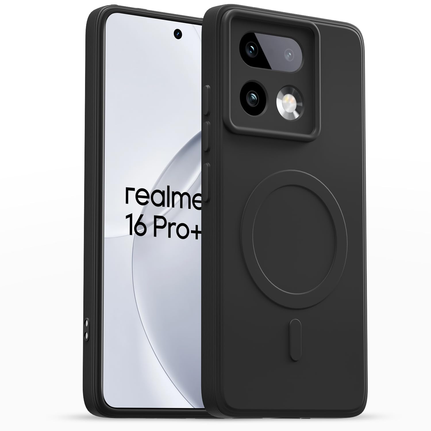 Pikkme Realme 16 Pro Plus 5G black mobile back cover