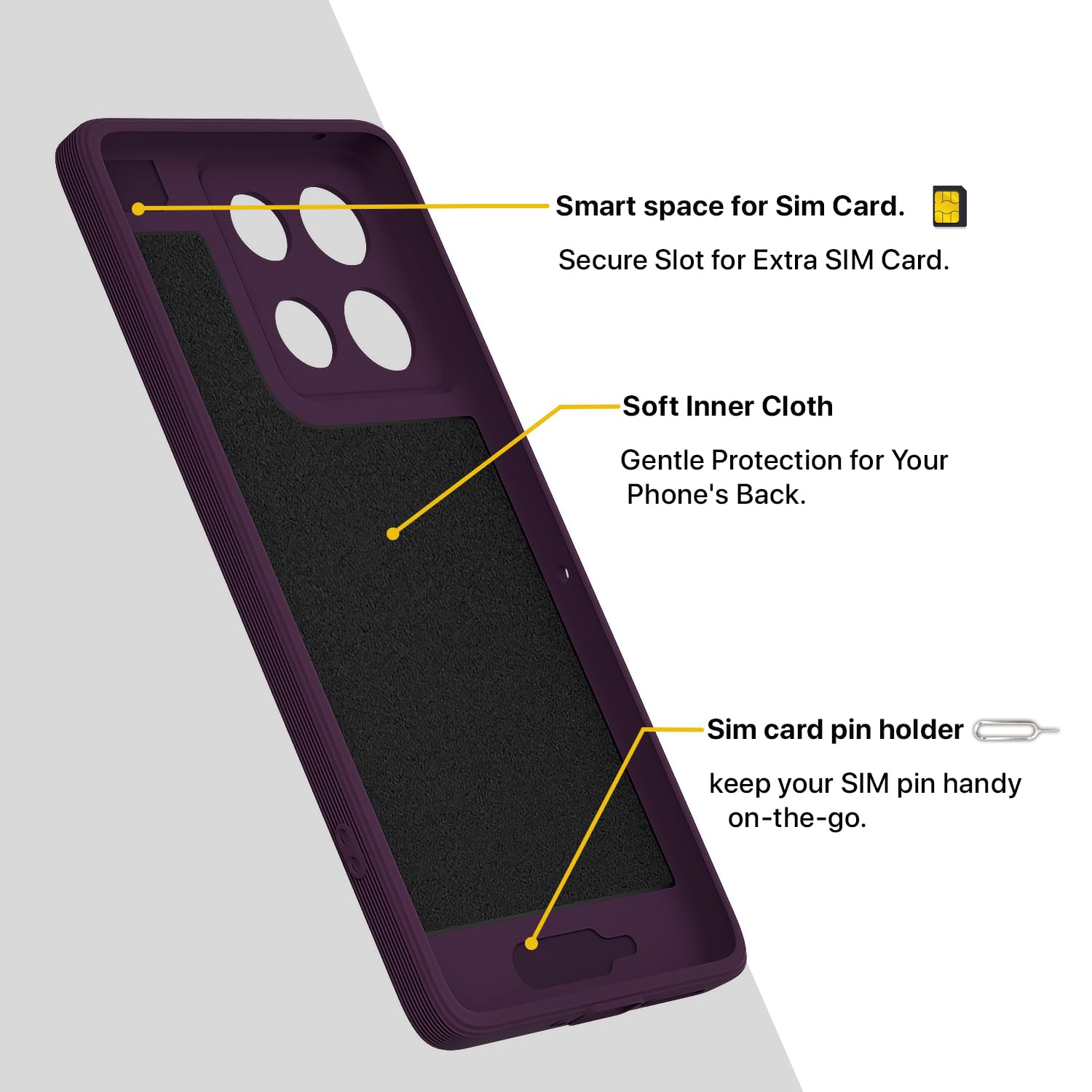 Pikkme Moto G86 Power 5G purple phone cover – photo 6