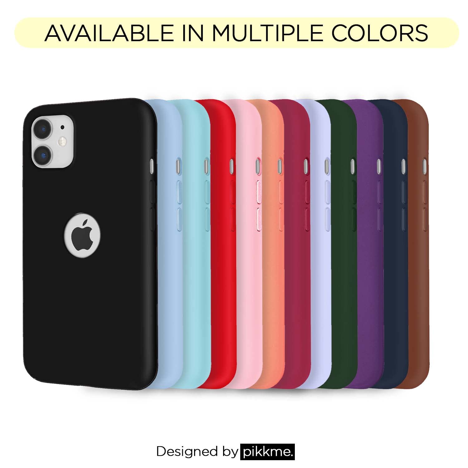 Pikkme iPhone 11 Super Soft Silicone Back Cover (Dark Purple)