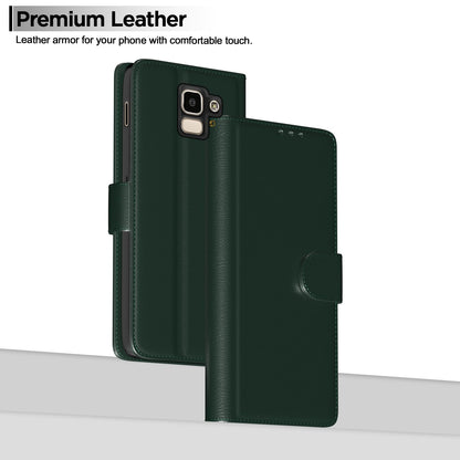 Pikkme green Wallet mobile flip cover for Samsung J6 2018 – photo 2