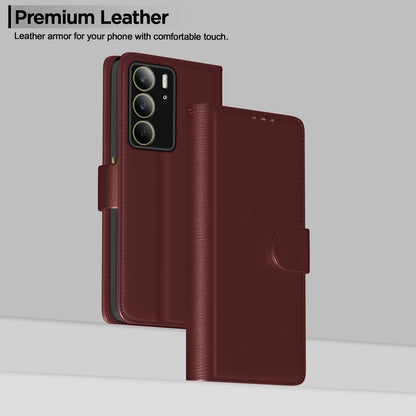 Pikkme Realme C75 Wallet brown wallet flip cover – photo 2
