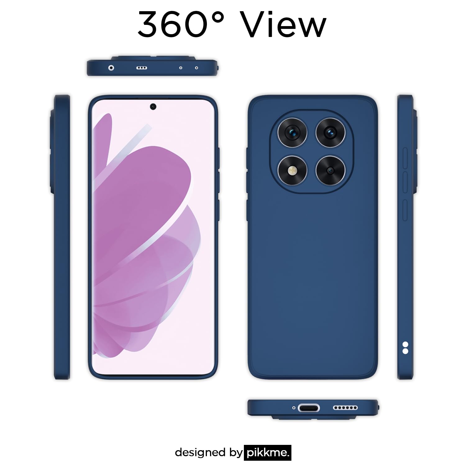 Pikkme Redmi Note 14 Pro 5G blue back cover – photo 4