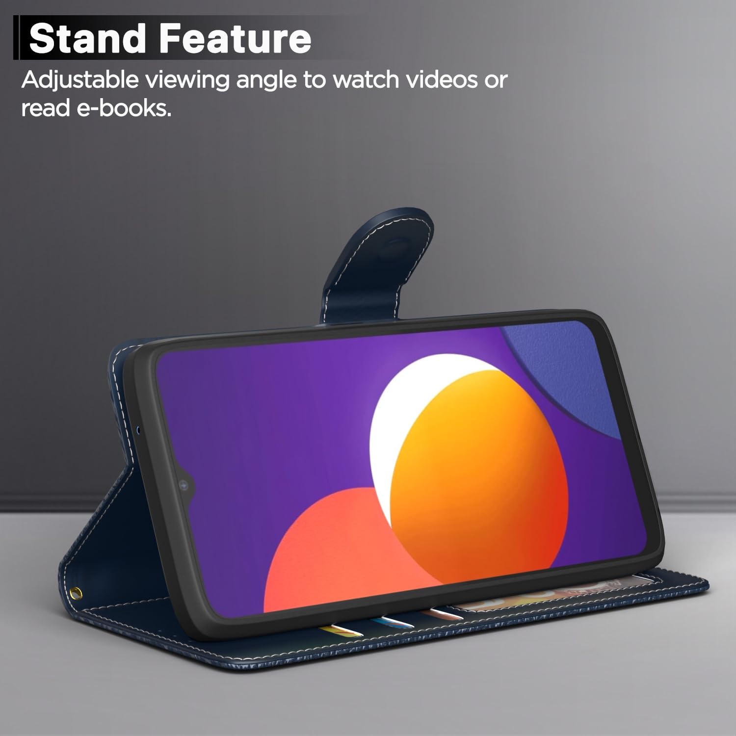 Pikkme blue flip cover for Samsung M12/F12/A12 – photo 3