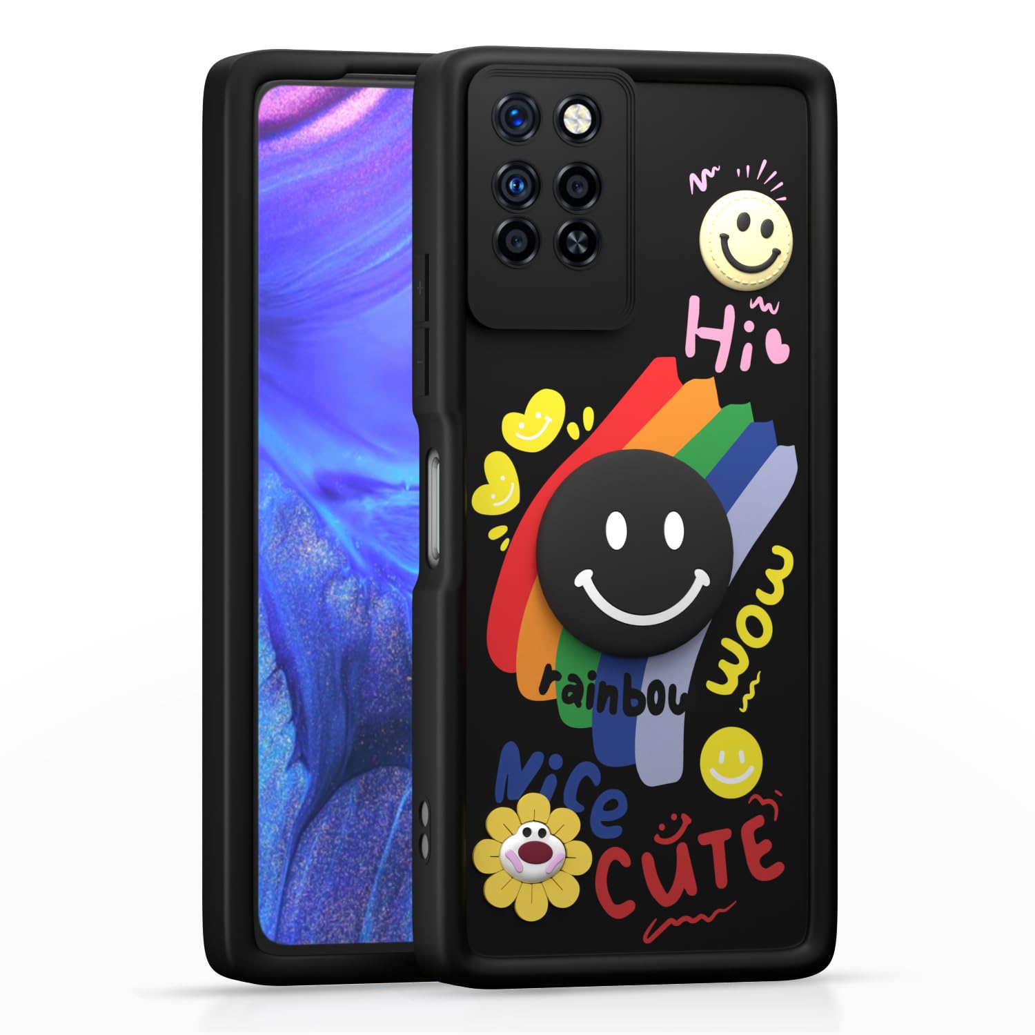 Pikkme Infinix Note 10 Pro black mobile cover