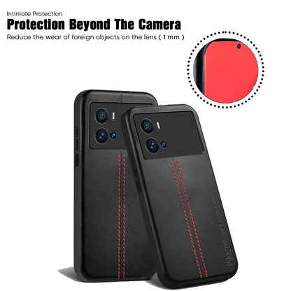 iQOO 9 5G Leather phone cover in black by Pikkme – photo 5