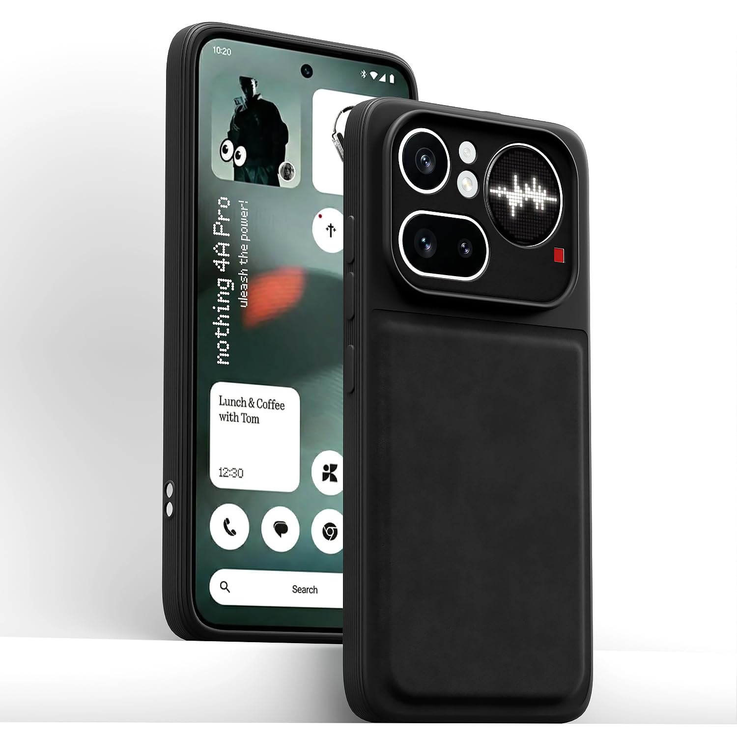 Black Leather back cover for Nothing Phone 4a Pro 5G – Pikkme – photo 2