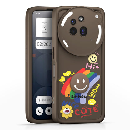 Pikkme Nothing Phone 3a Pro 5G Soft Silicone brown back cover