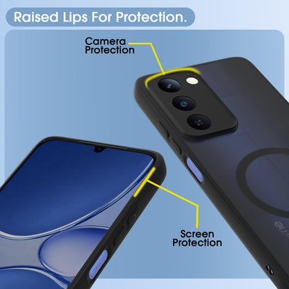 Black smoke mag-safe mobile cover for Realme P4 Lite 5G – Pikkme – photo 4