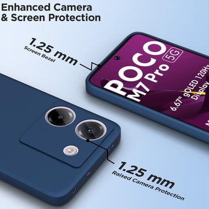 Pikkme Poco M7 Pro 5G Matte blue mobile back cover – photo 2