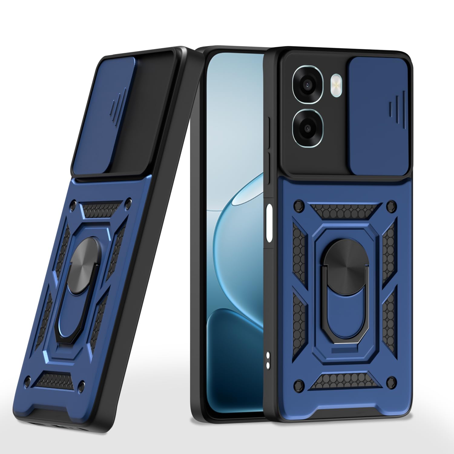 Oppo A6X 5G/360 back cover in blue by Pikkme