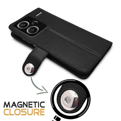 Black flip case for Redmi Note 13 Pro Plus 5G – Pikkme – photo 4