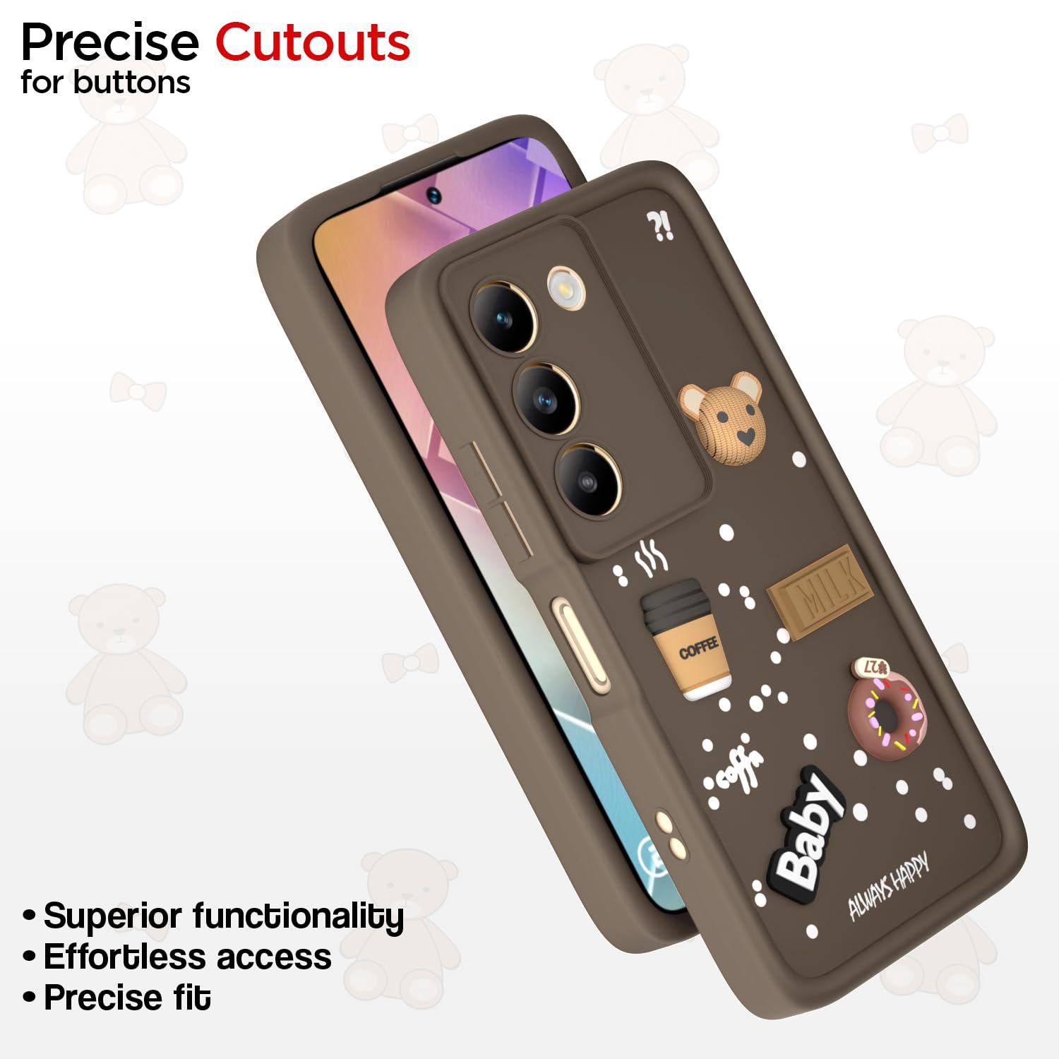 Pikkme brown phone cover for Vivo Y200e/T3 5G – photo 6