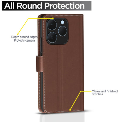 Tan Wallet flip cover for Realme 15T/Narzo 90 5G – Pikkme – photo 4