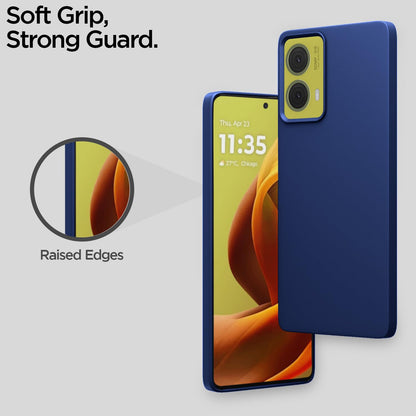 Moto G85 5G SideCut mobile back cover in blue by Pikkme – photo 4