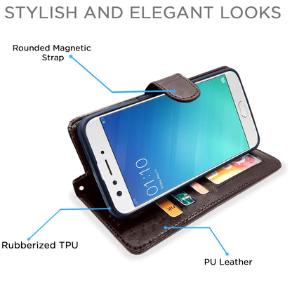 Pikkme coffee Wallet flip case for Oppo F3 – photo 5