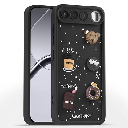 Pikkme black Silicone phone cover for Realme 16 5G/3D