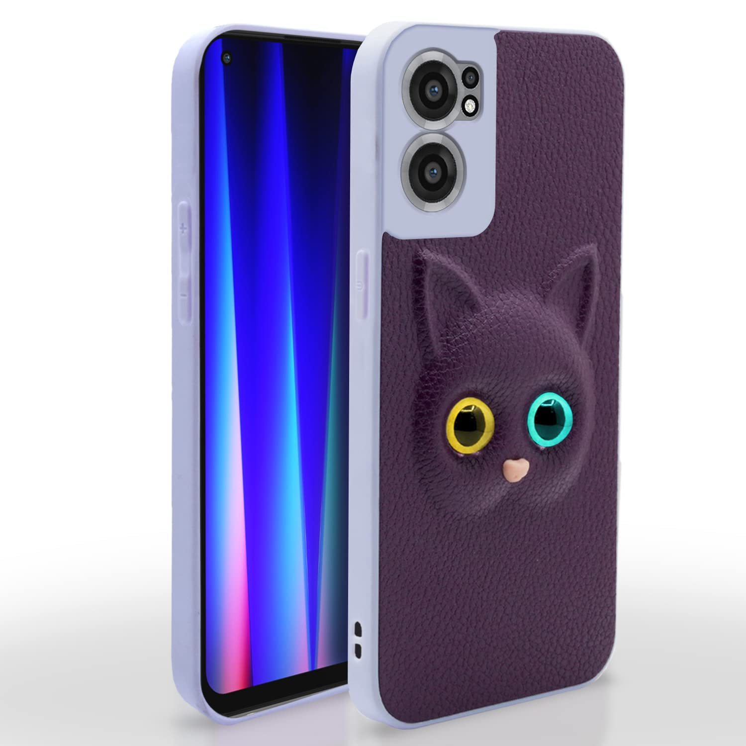 Purple Oneplus Nord Ce 2 5G Kitty Back Cover – Stylish and Protective Back Cover