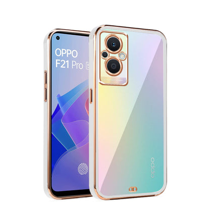 White Chrome mobile back cover for Oppo F21 Pro 5G – Pikkme