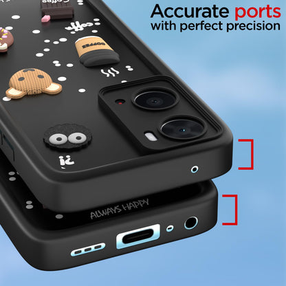 Pikkme Oppo A76/A96/A36 Silicone black mobile back cover – photo 4