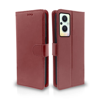 Brown Wallet mobile flip cover for Oppo F21 Pro/F21s Pro 5G – Pikkme