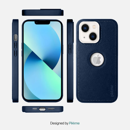 Pikkme blue Leather back cover for iPhone 13 – photo 4