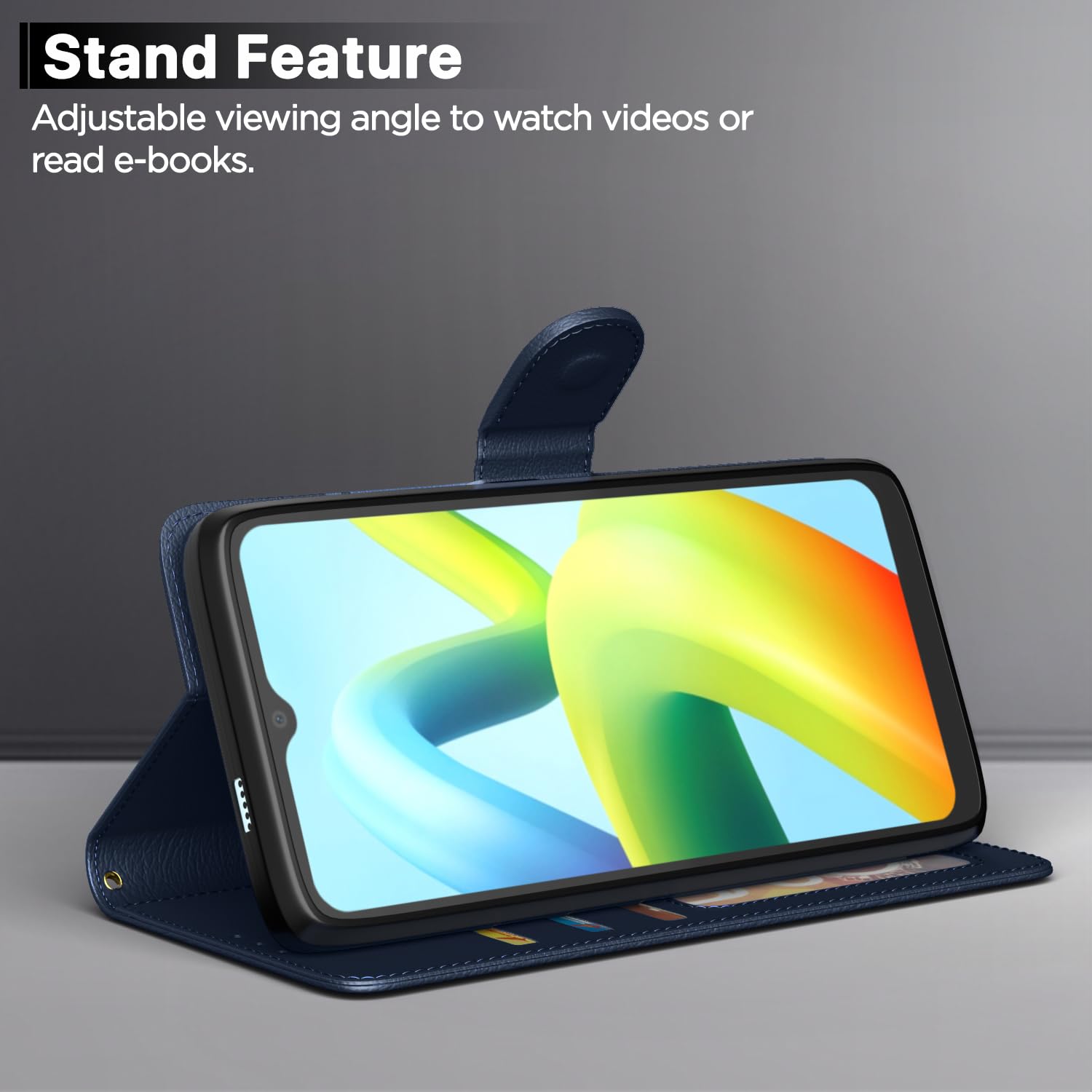 Blue flip case for Redmi A1/A2 – Pikkme – photo 3