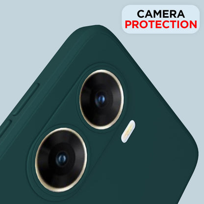 Pikkme Vivo V29e 5G  Soft Matte Silicone Shockproof Case (Green)