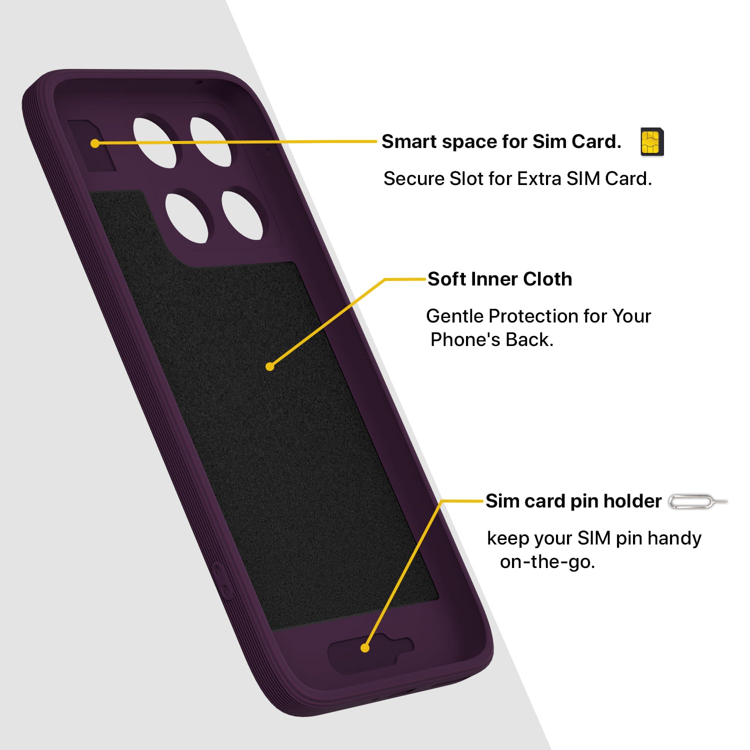 Moto Edge 70 Fusion 5G back cover in purple by Pikkme – photo 6