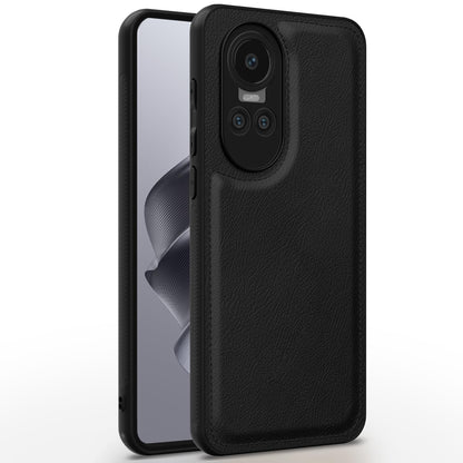 Black Leather back cover for Oppo Reno 10 5G – Pikkme