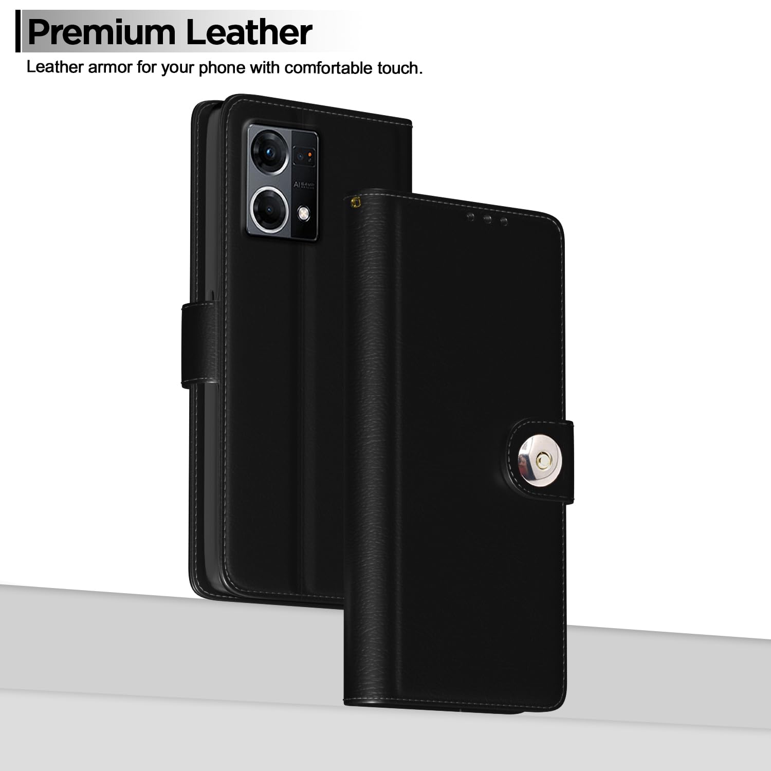Black flip cover for Oppo Reno 7 5G – Pikkme – photo 2