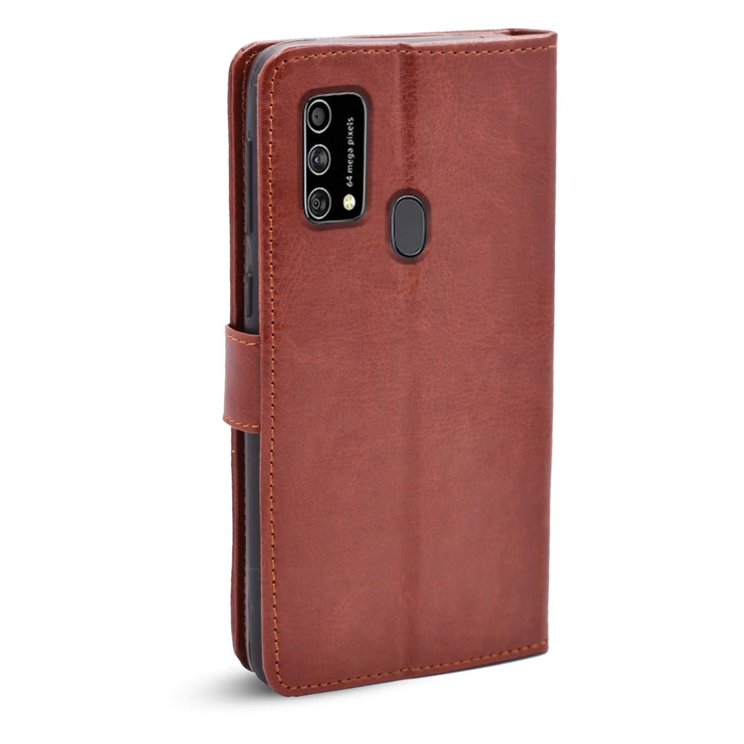 Brown mobile flip cover for Samsung F41 – Pikkme – photo 4