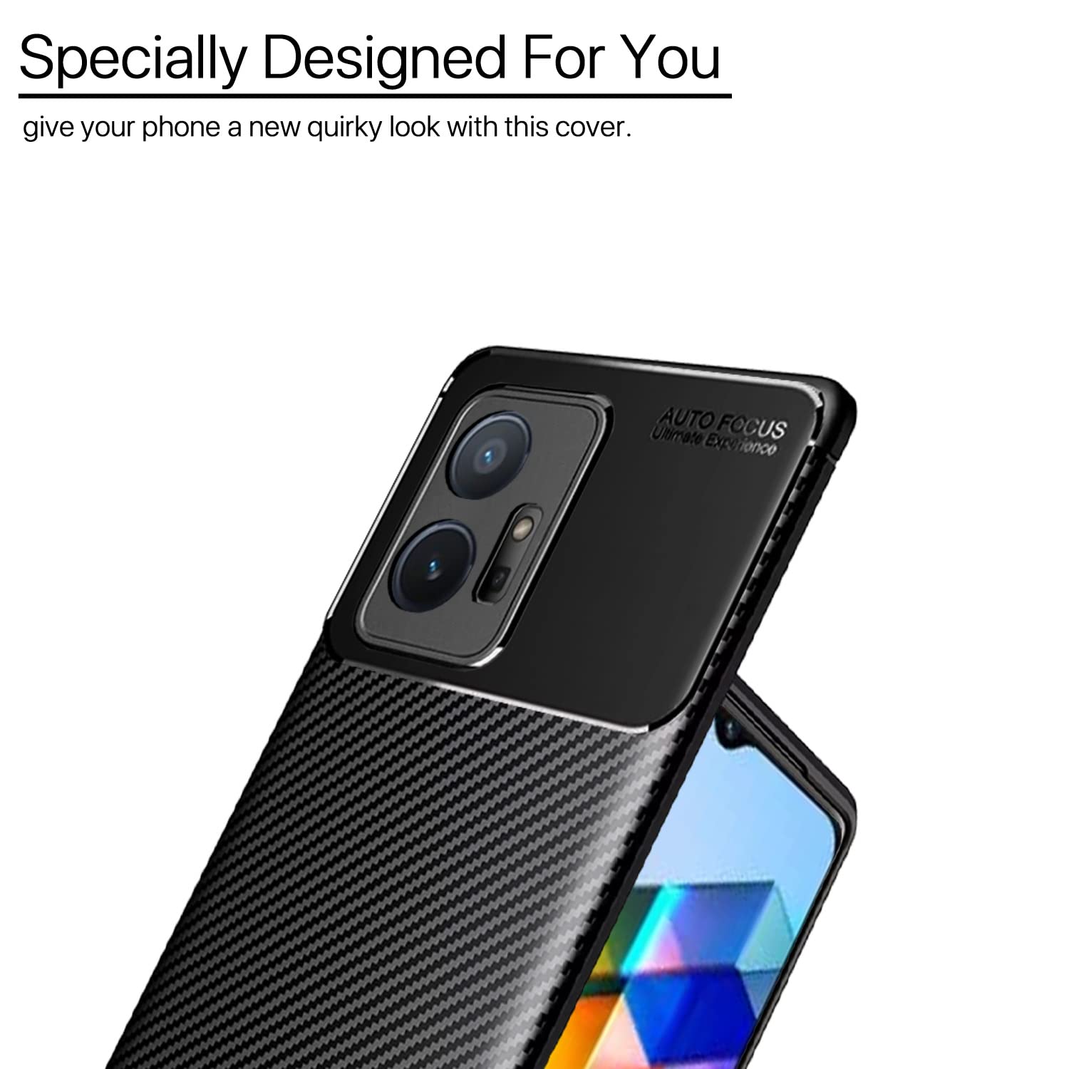 Black back cover for Vivo T1/Y75/iQOO Z6 5G – Pikkme – photo 6