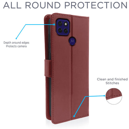 Brown wallet flip cover for Moto G9 Power – Pikkme – photo 4