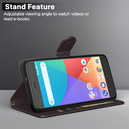 Pikkme Mi A1 Wallet coffee wallet flip cover – photo 3