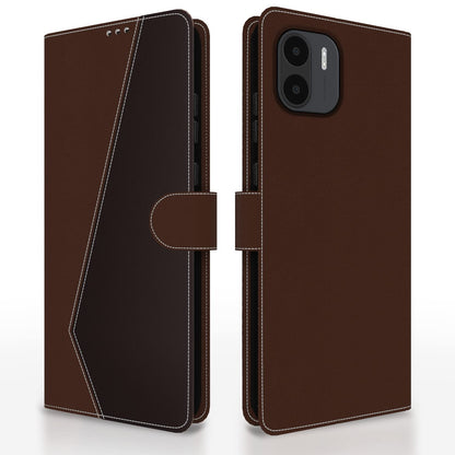 Pikkme Redmi A1/A2 Magnetic brown & coffee wallet flip cover