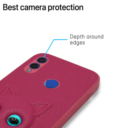 Honor 8X Cat mobile back cover in pink by Pikkme – photo 5
