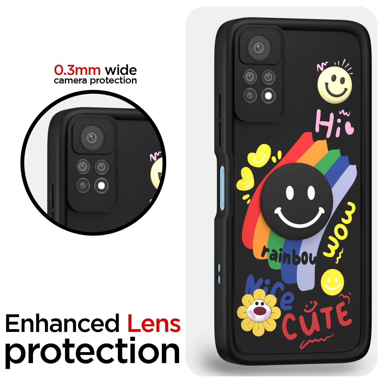 Pikkme black mobile back cover for Redmi Note 11 Pro/Note 11 Pro Plus 5G – photo 5