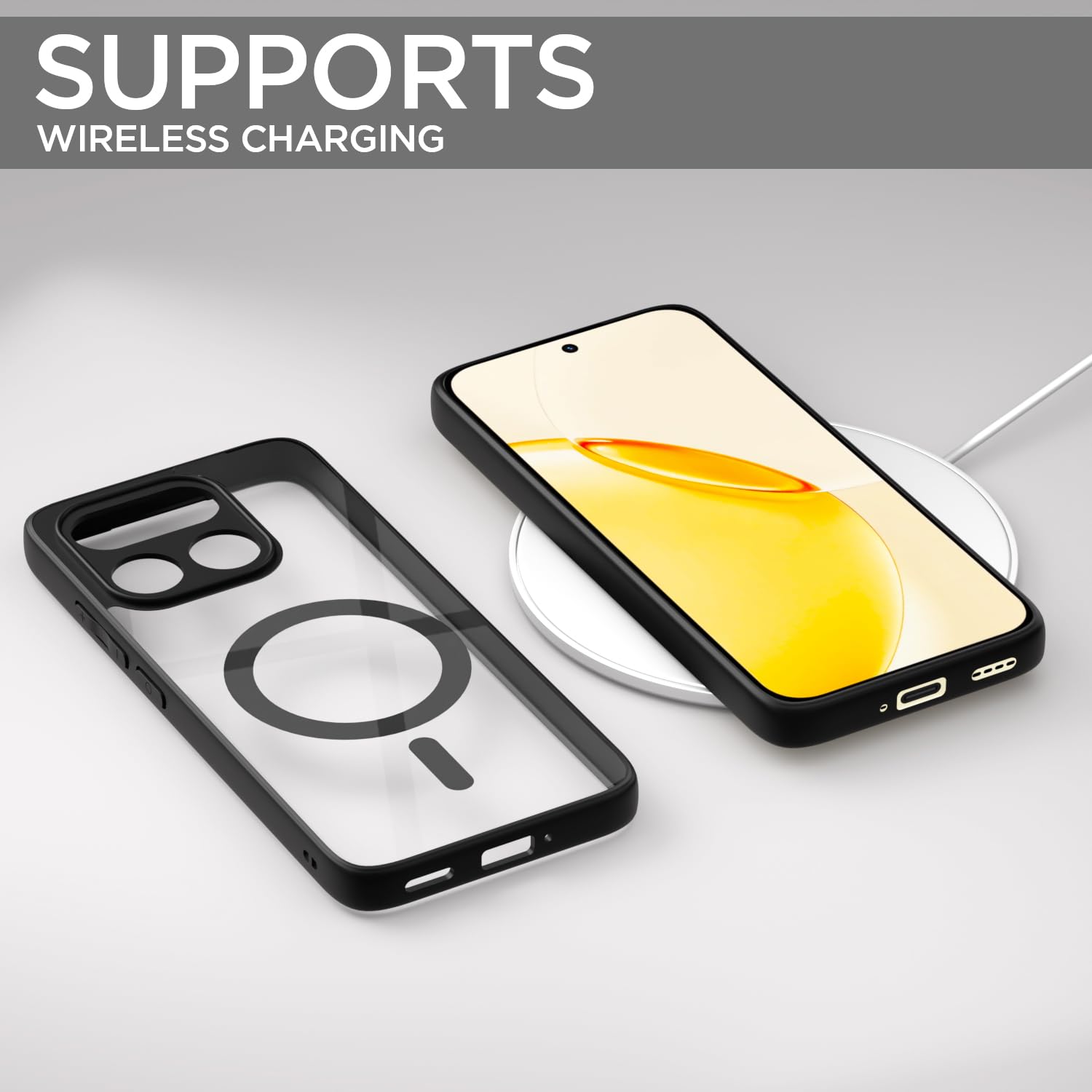 Pikkme Realme 16 Pro 5G MagSafe black mag-safe phone cover – photo 7