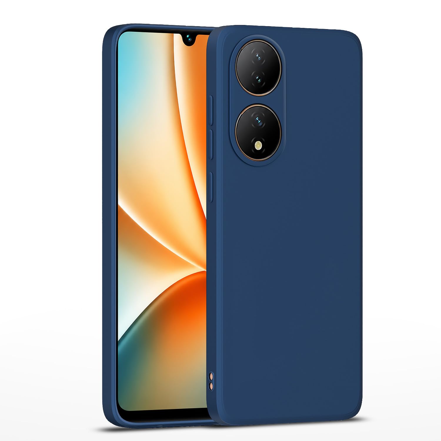 Pikkme Vivo Y100 5G Matte blue back cover
