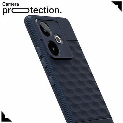 Pikkme Realme GT 7 5G / GT 7T 5G Shockproof Soft Flexible Gencase Back Cover (Blue)
