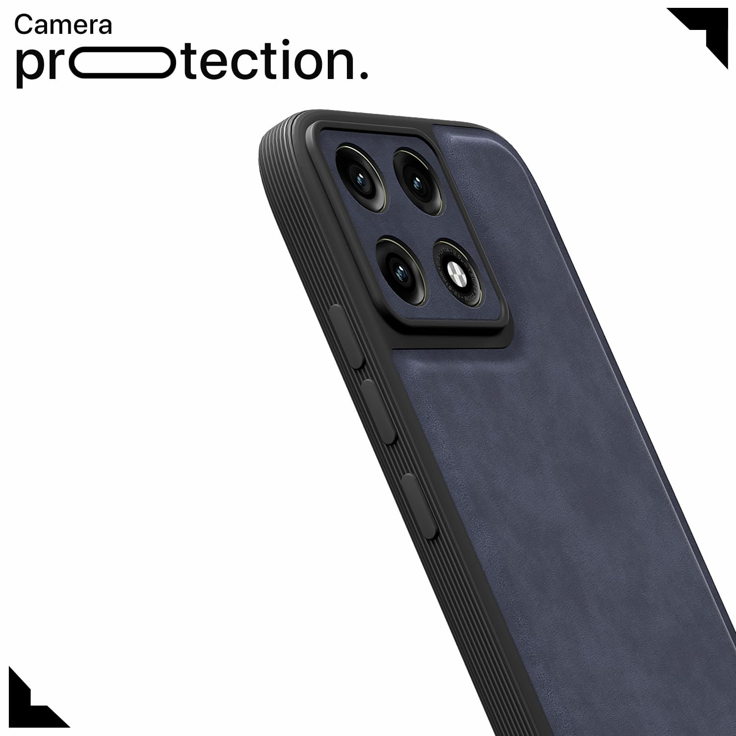 Pikkme Moto Edge 70 Pro 5G Leather blue mobile cover – photo 5