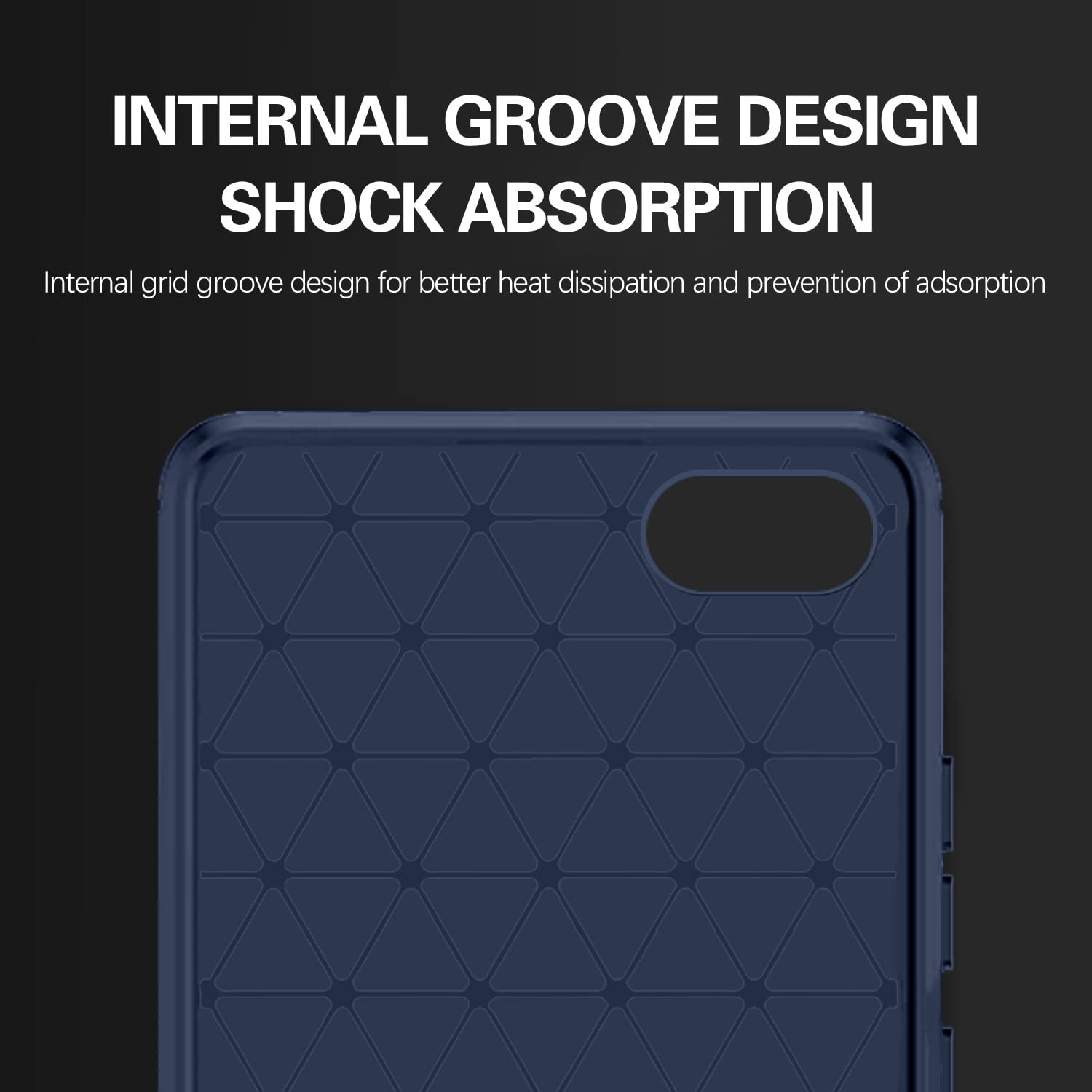Pikkme Mi Redmi 6A Hybrid Carbon Fiber Back Cover | Blue
