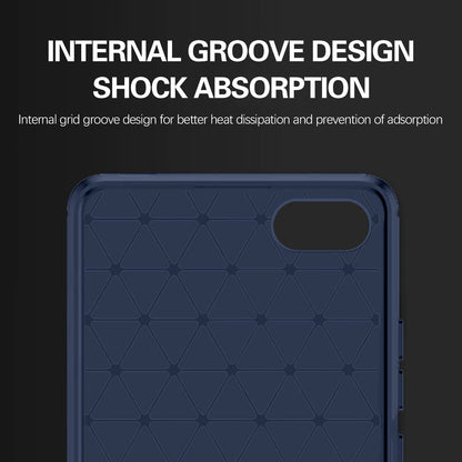 Pikkme Mi Redmi 6A Hybrid Carbon Fiber Back Cover | Blue